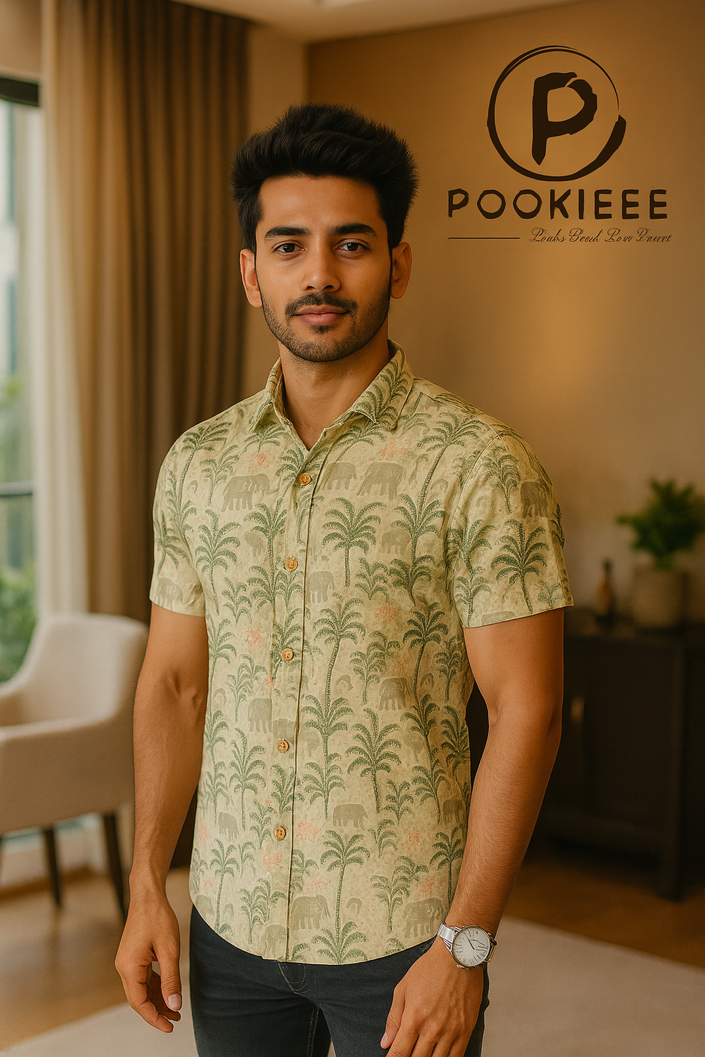 Men’s Cotton Half-Sleeve Shirt